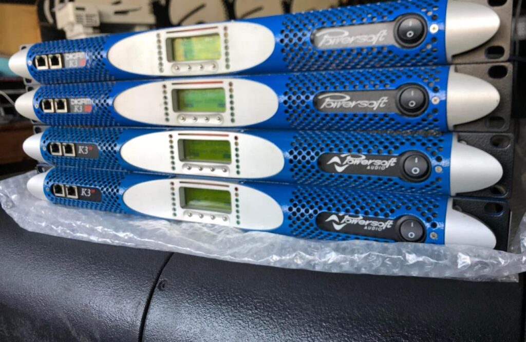 Powersoft K3 DSP+AESOP 2-Channel Amplifier – Includes Cables & Accessories