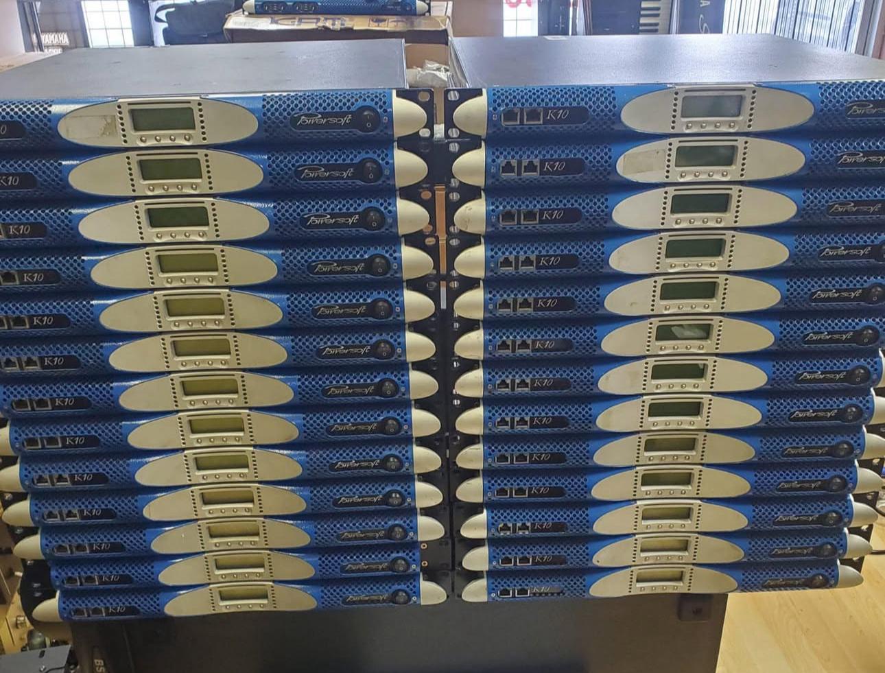 4 Powersoft K10 DSP+AESOP 2-Channel Amplifier – Includes Cables & Accessories