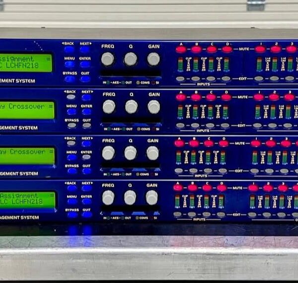 XTA DP448 Loudspeaker Management Processor (New Battery Installed) – Includes Cables