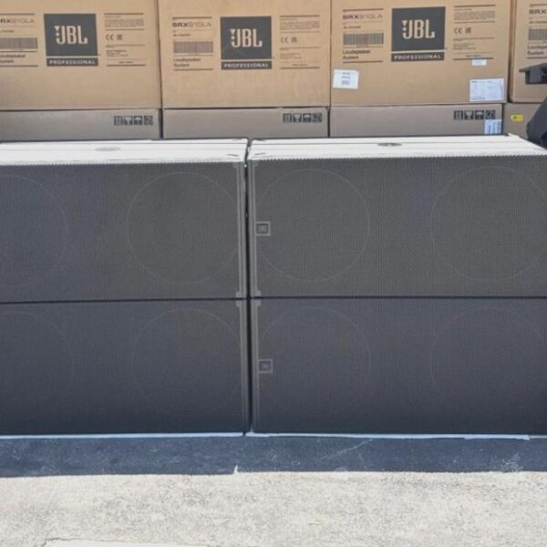 JBL SRX910LA Dual 10” Powered Line Array Loudspeaker System w/ (4) SRX928S Subs – Used