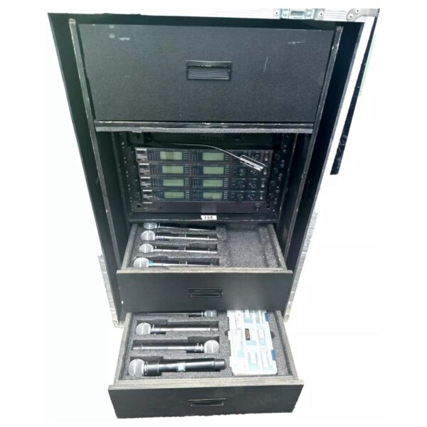 Shure UR4D / UR1 / UR2 H4 Wireless System – #563 (518–578 MHz, 8 Channels)